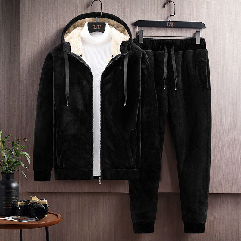 Men’s Cashmere Sports Suit – Thick Winter Set