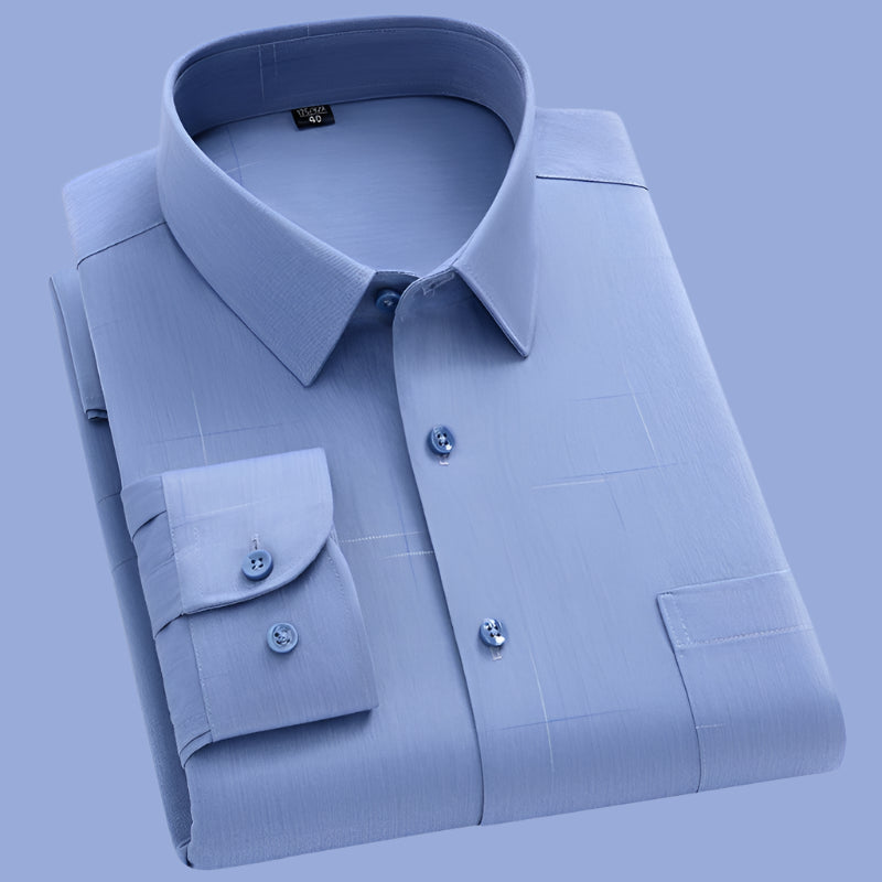 INSTOCK-Men's Bamboo Fiber Non-Iron Shirt – Lightweight &