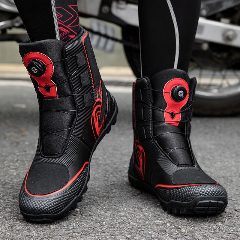 Men’s Outdoor Off-Road Motorcycle Riding Long Boots