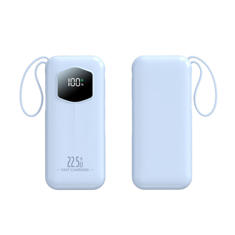 Retractable Cable Power Bank 10000mAh 22.5W