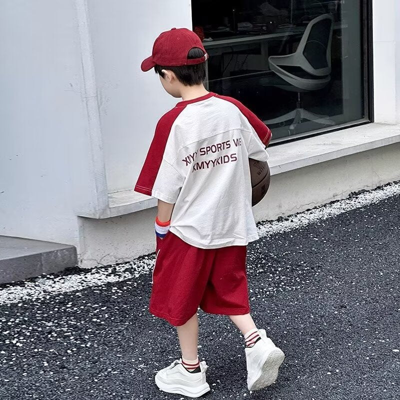 Summer Sports Outfit Set for Boys with Quick-Dry Fabric