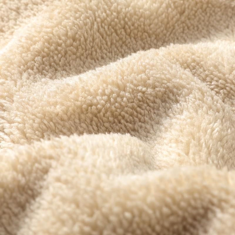 STOCK-Thick Cashmere Velvet Pants Men Warm Loose