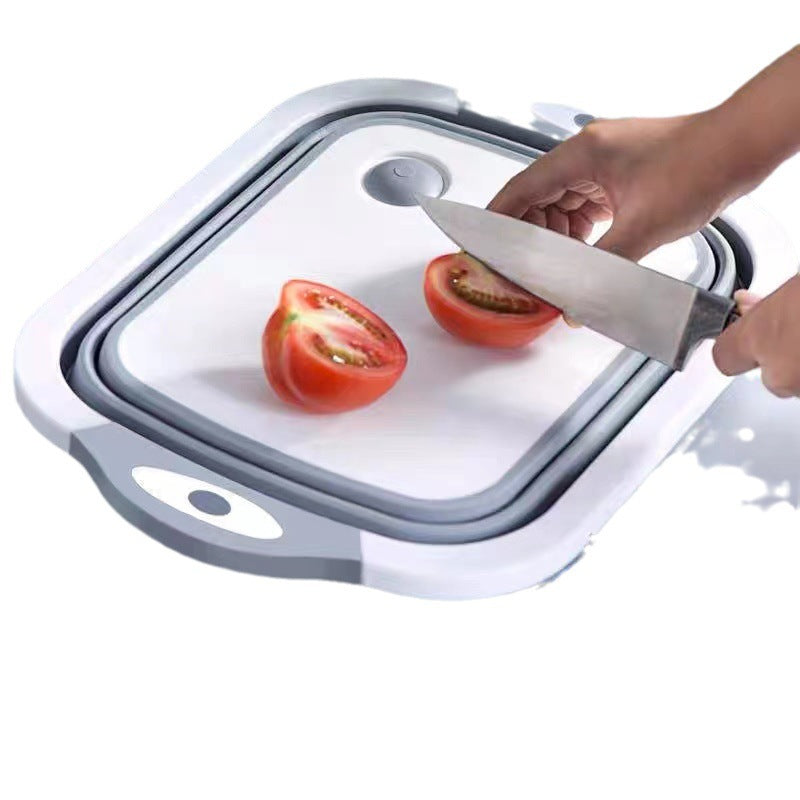 Multi-Functional Folding Cutting Board with Drain Basket