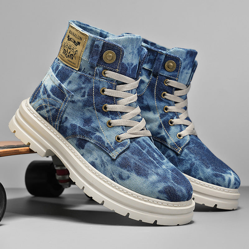 INSTOCK-Men’s Large Size Thick-Soled Martin Boots Autumn 2025