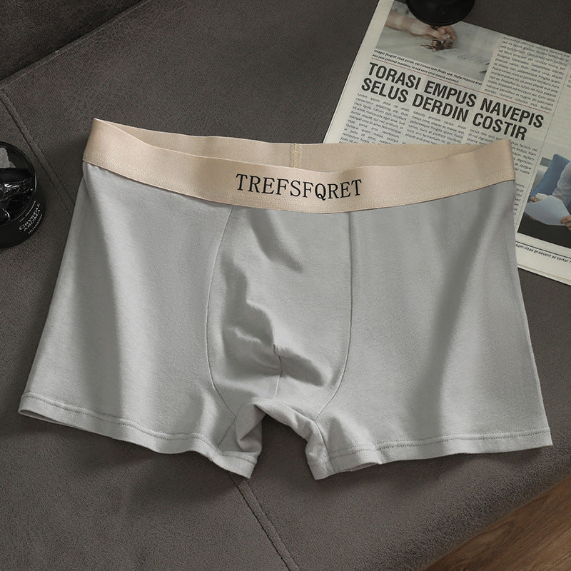 Men's Xinjiang Long Staple Cotton Boxer Shorts with Breathable