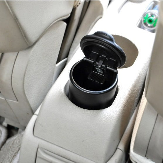 LED Car Ashtray – Night Light, Lid & High Temp Resistant