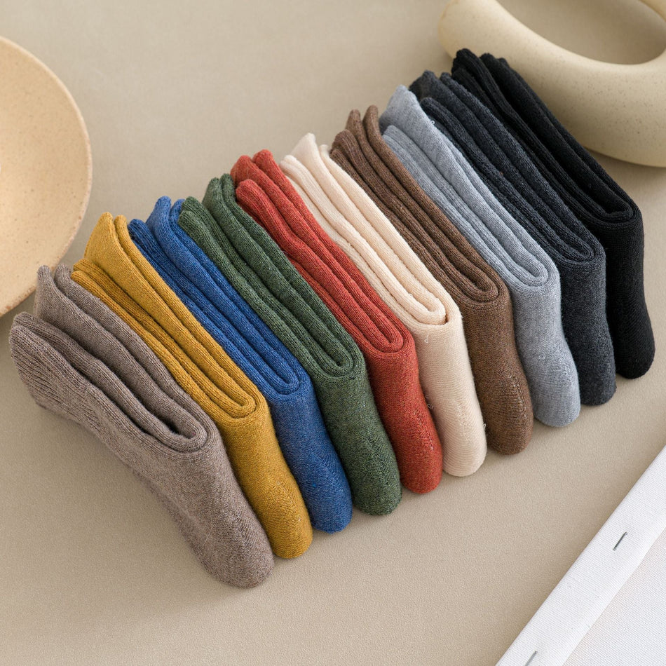 Velvet Winter Socks Cozy Long Style – (10 Pack )