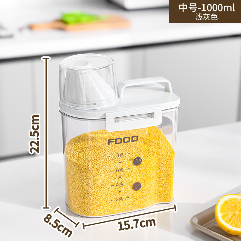 STOCK-Large Grain and Pet Food Sealed Storage Jar