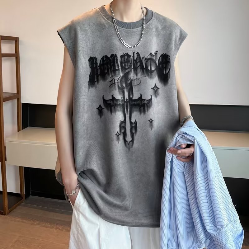 Men’s Suede Sleeveless Vest