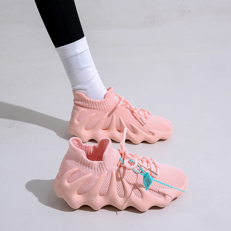 2025 Korean Flying Weave Octopus Sneakers – Trendy & Comfy