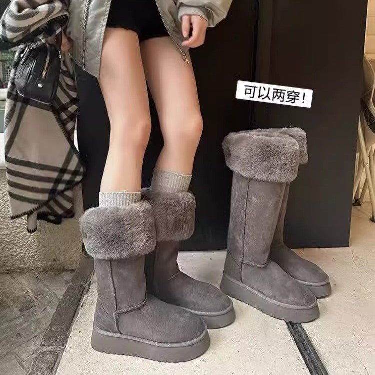 Thick‑Soled Knee‑High Snow Boots – Winter 2026
