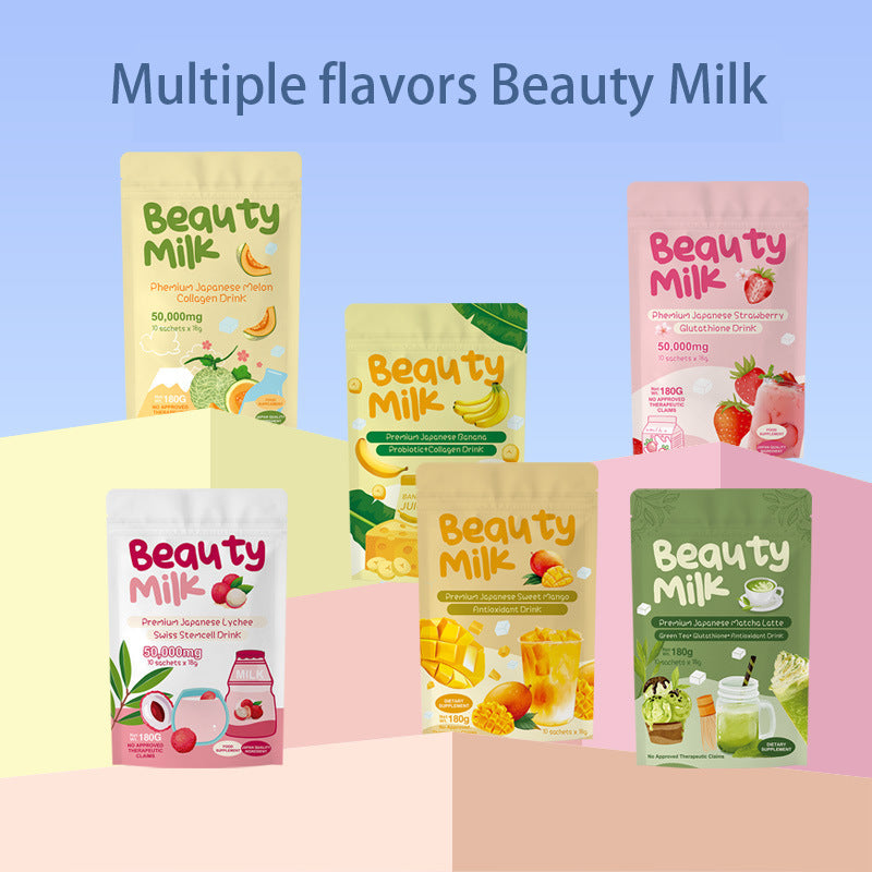 STOCK-Litchi Strawberry Collagen Beauty Milk Nepal
