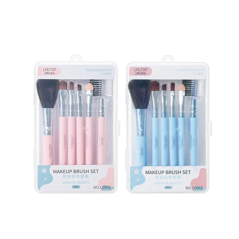 Ueno Lamela 6-Box Makeup Brush Set | Portable Travel Kit
