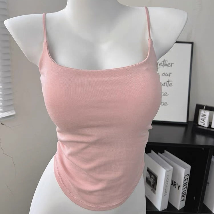 INSTOCK-Women's Pleated Cotton Camisole – Summer Chic Essential