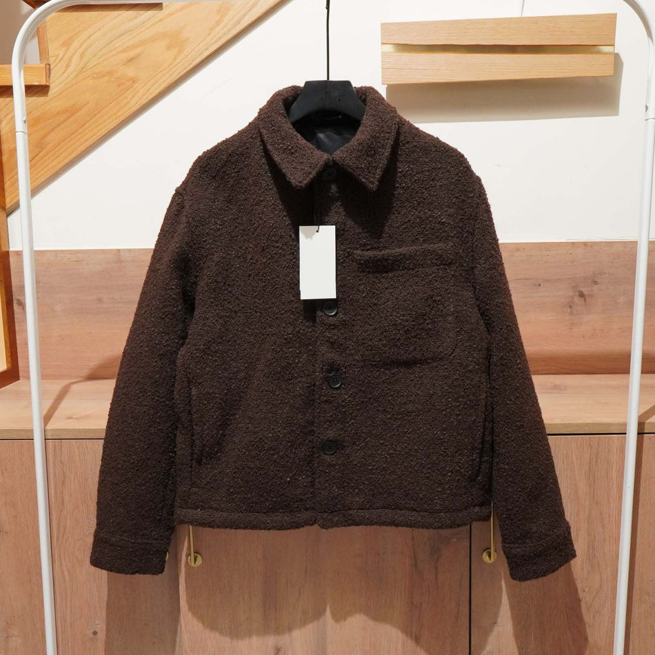 INSTOCK- Men’s Woolen Beaded Texture Jacket – European and
