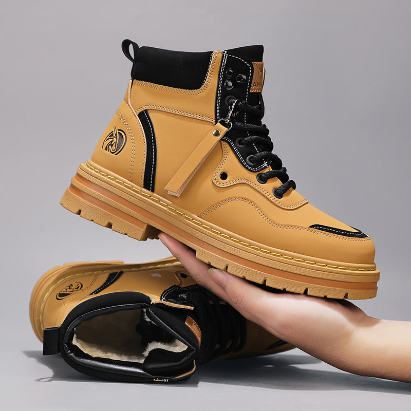 Men’s High-Top Cotton Martin Work Boots