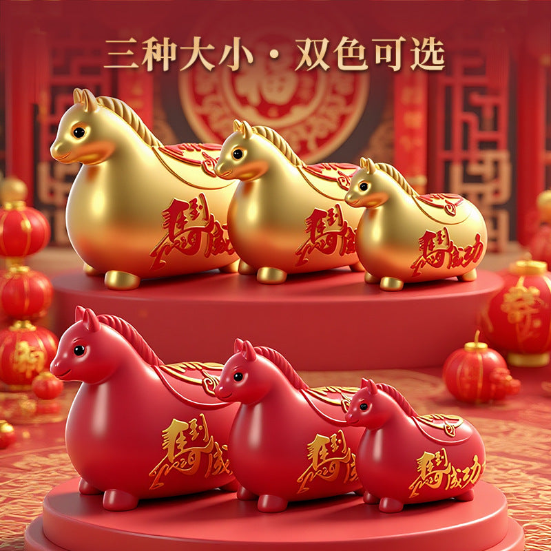 Horse Year Piggy Bank – Creative Zodiac Home Gift