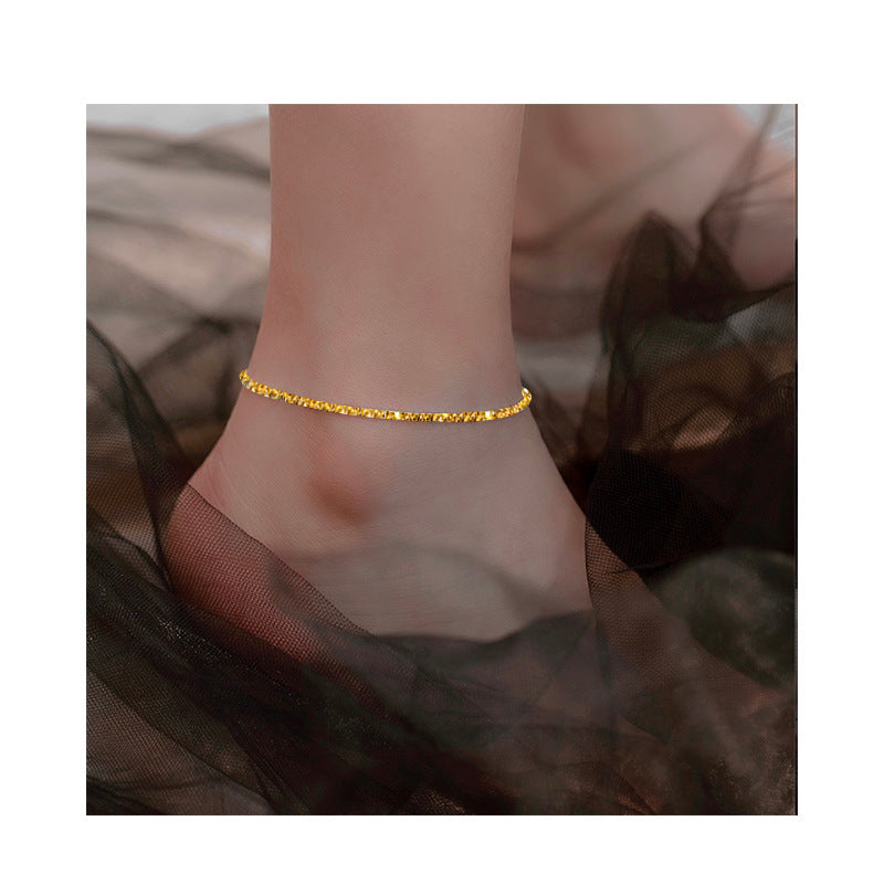 Titanium Steel Star Anklet – Waterproof Elegant Style
