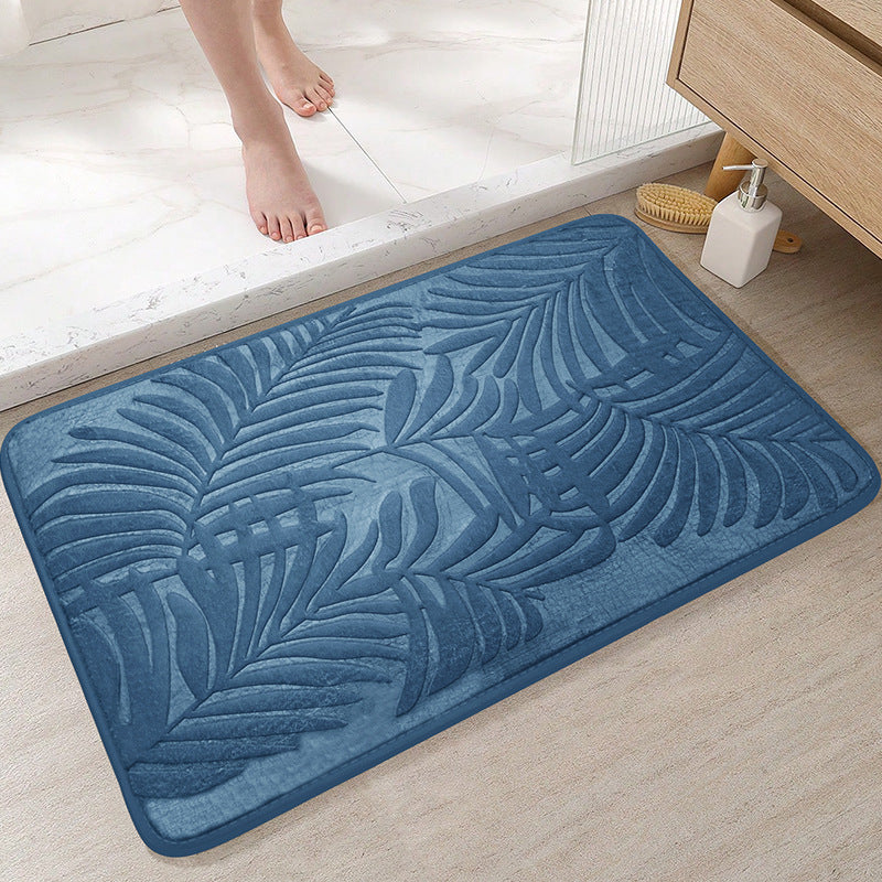 Leaves Memory Foam Anti-Slip Absorbent Bathroom Mat