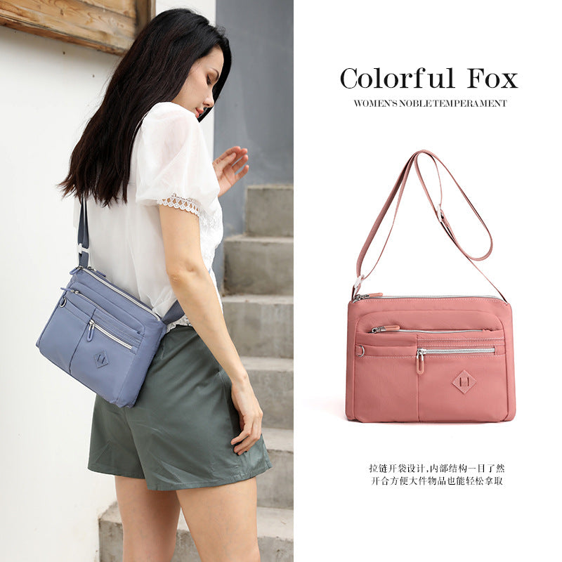 Colorful Fox Large-Capacity Crossbody Bag