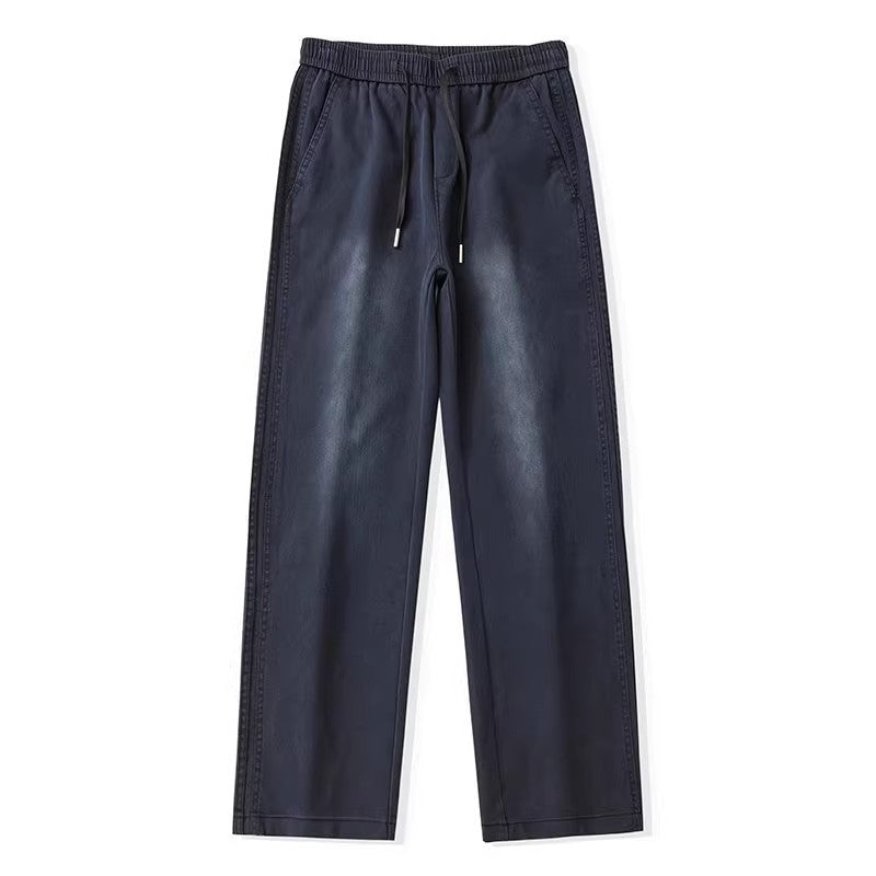 American Style Loose Straight Fleece Men’s Jeans