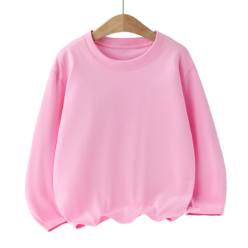 Kids’ Long-Sleeve Cotton T-Shirt Spring & Autumn Top