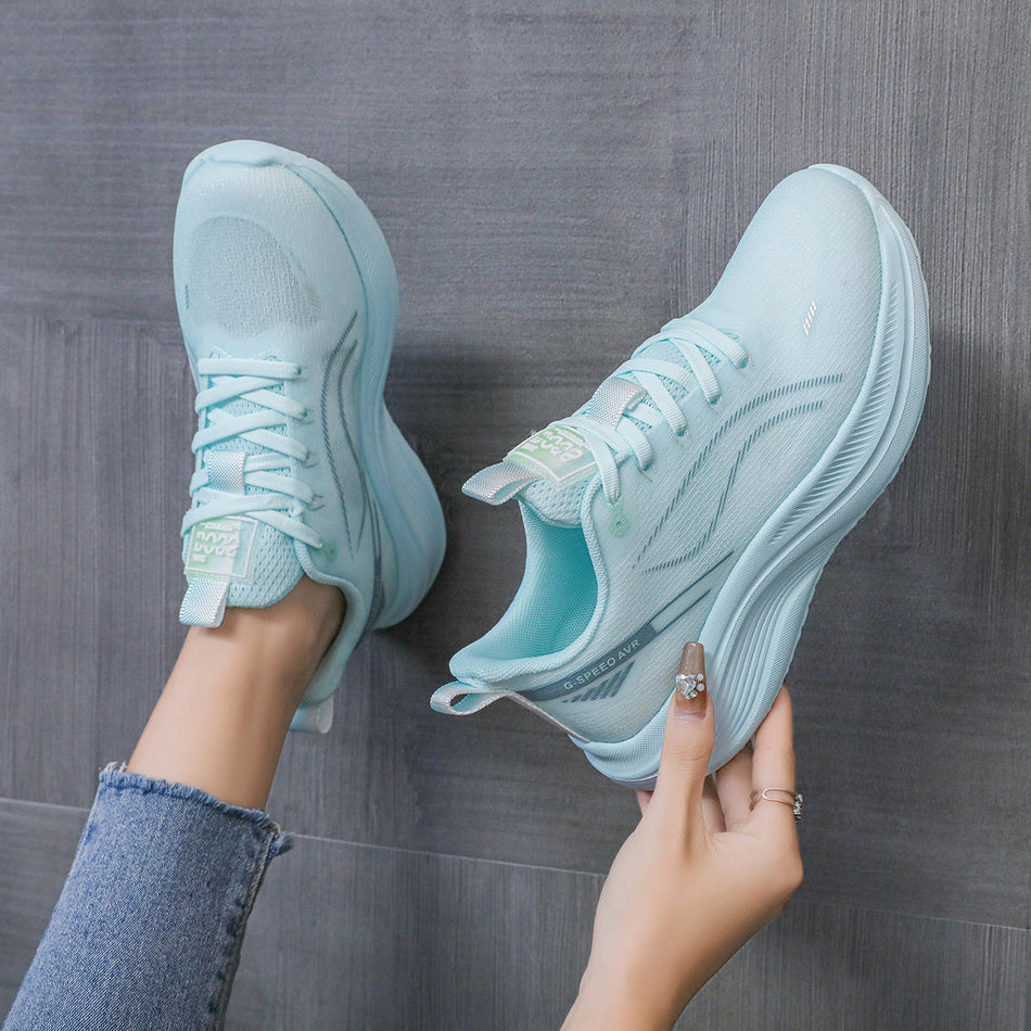 Shock-Absorbing Running Shoes – Unisex Lightweight Mesh Sports