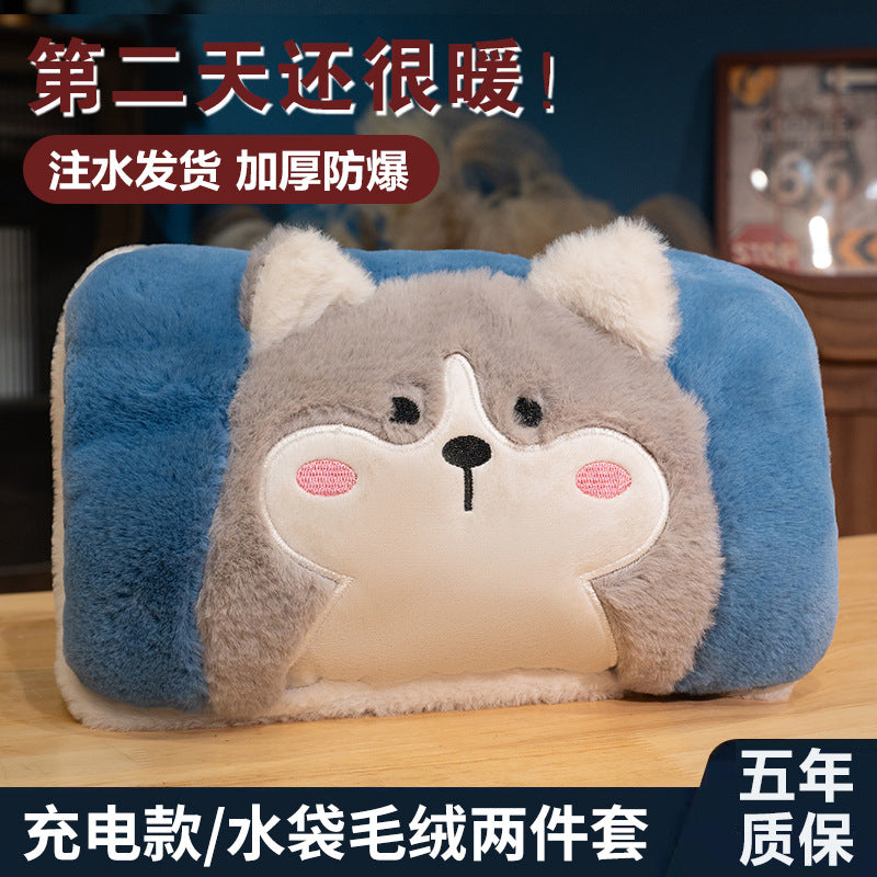 Rechargeable Plush Hot Water Bag for Baby & Girls