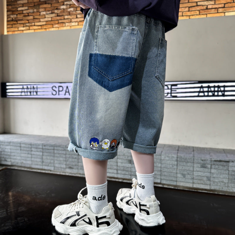 Boys' Summer Denim Shorts – 2025 Trendy Casual Wear