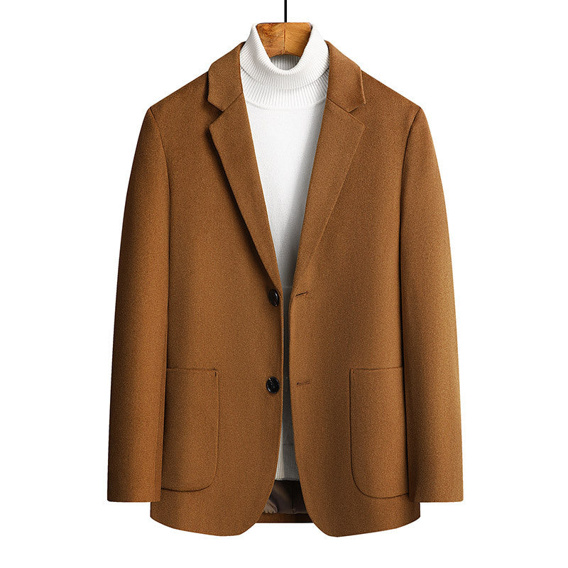 Business Wool Suit Jacket – Men’s Short Autumn Style