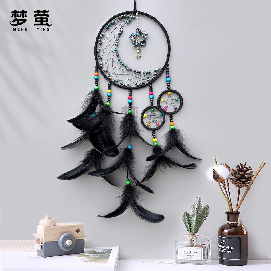 STOCK-Girly Heart Feather Dream Catcher – Kids' Room Decor