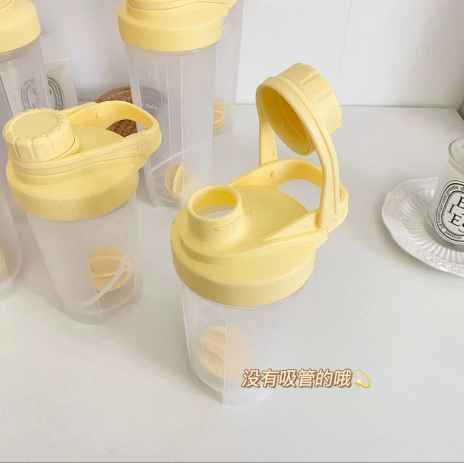 500ml Ins Style Shaker Water Bottle for Girls