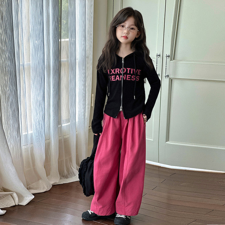 Girls Cargo Set – Spring Autumn Sweatshirt Outfit – Outfit Sets – Image 7