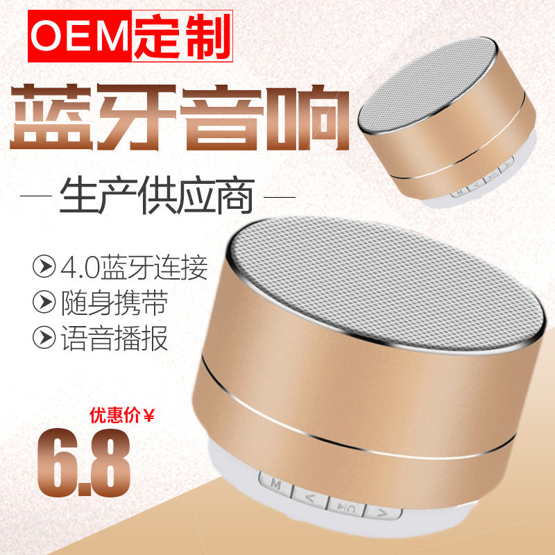 Metal A10 Mini Bluetooth Speaker with Deep Bass