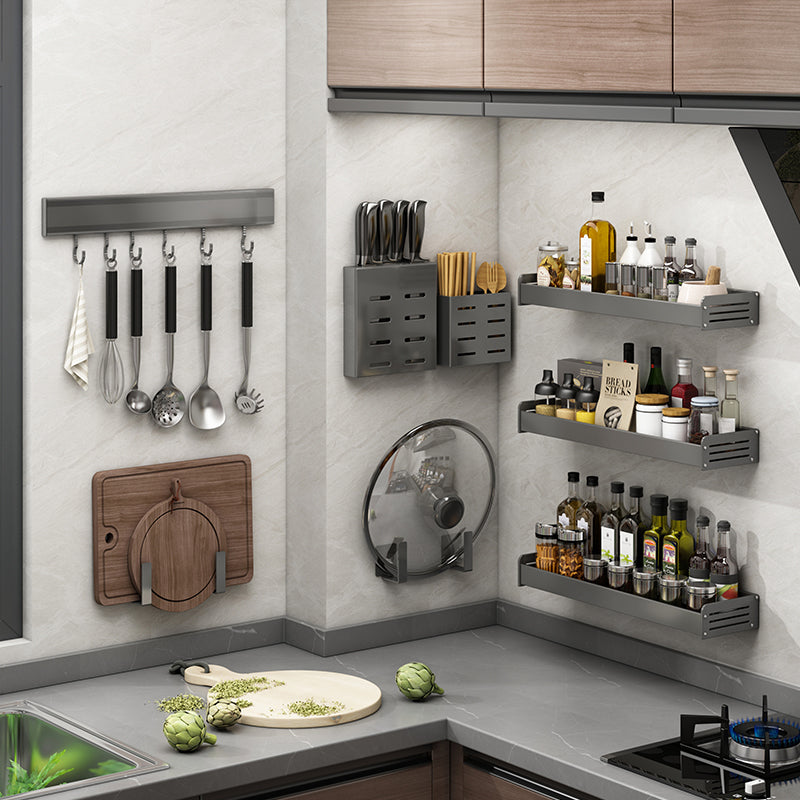 Stainless Steel Wall-Mounted Kitchen Storage Rack – Tudoholic
