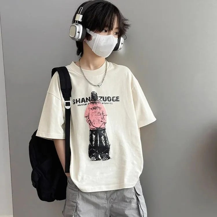 Boys’ Summer Cotton T-Shirt 2025 – Trendy Printed Top – Summer Kids Fashion Nepal | Tudoholic