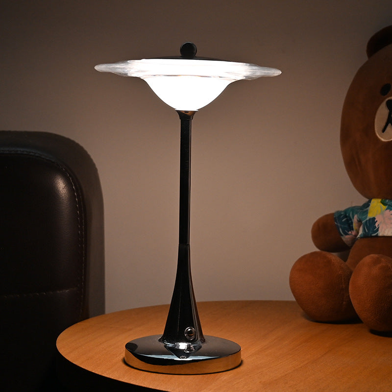 UFO Acrylic Decorative Table Lamp – Rechargeable Luminous Bedside