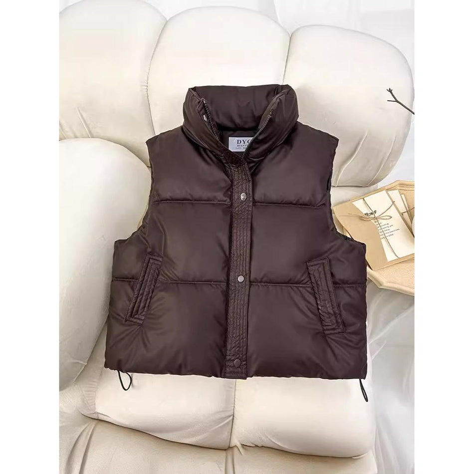 Korean Style Cotton Padded Vest for Women