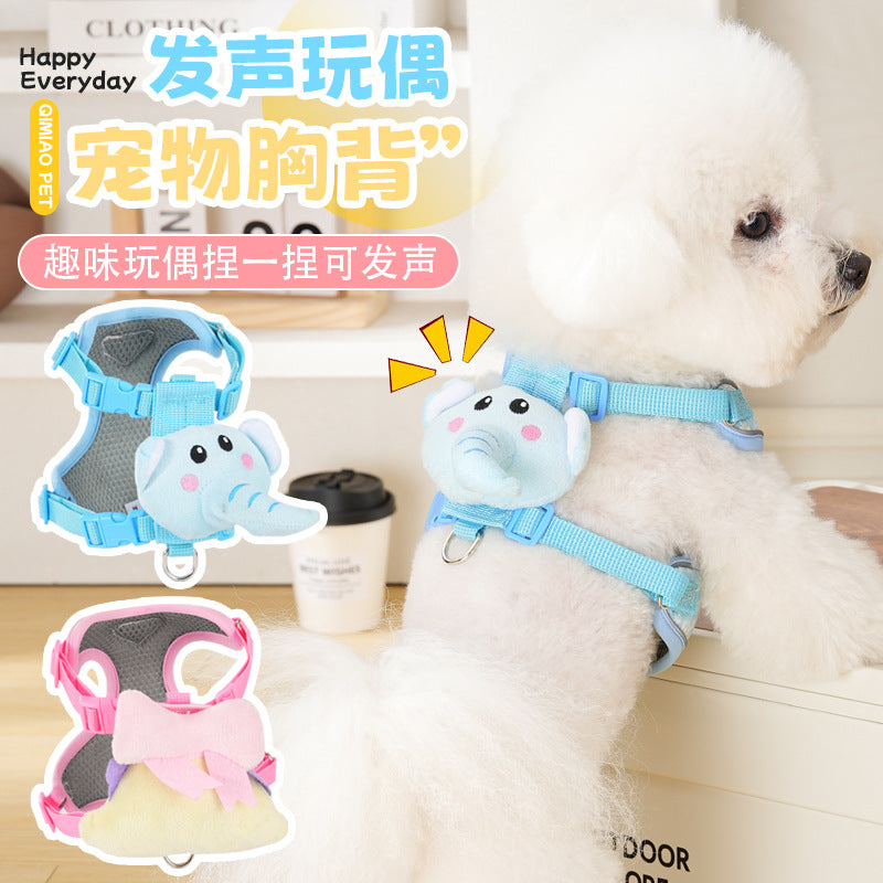 Teddy & Bichon Dog Harness Leash for Small-Medium Dogs