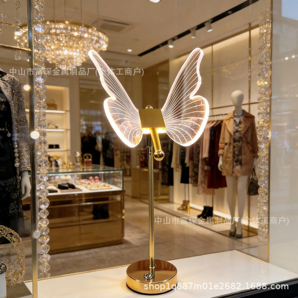 Butterfly Acrylic Table Lamp – Touch Rechargeable Night Light