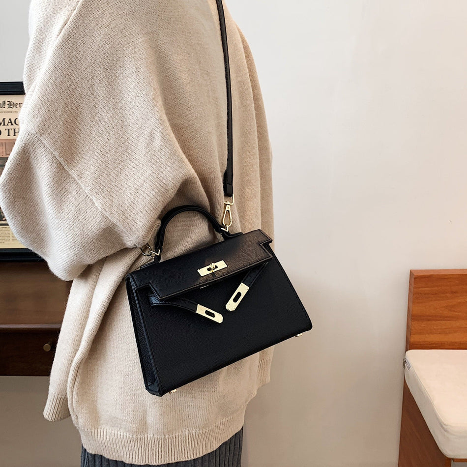 STOCK-Classic Kelly Style Satchel Shoulder Crossbody Bag Women