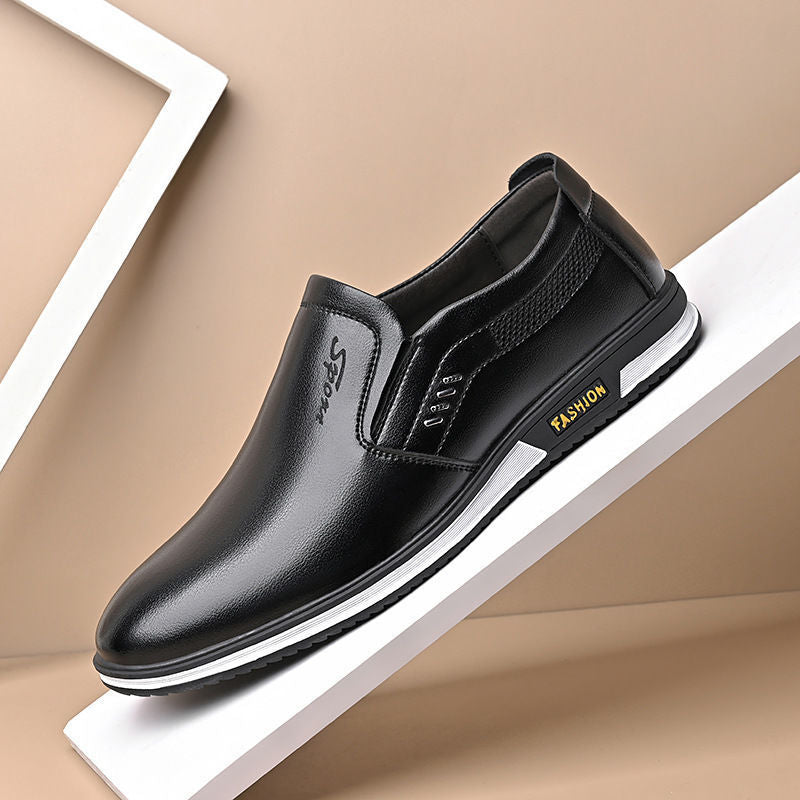 Men’s Large Size Soft Leather Casual Business Shoes