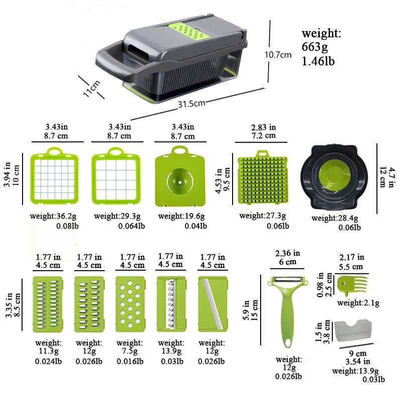 Multifunctional Kitchen Vegetable Cutter & Slicer