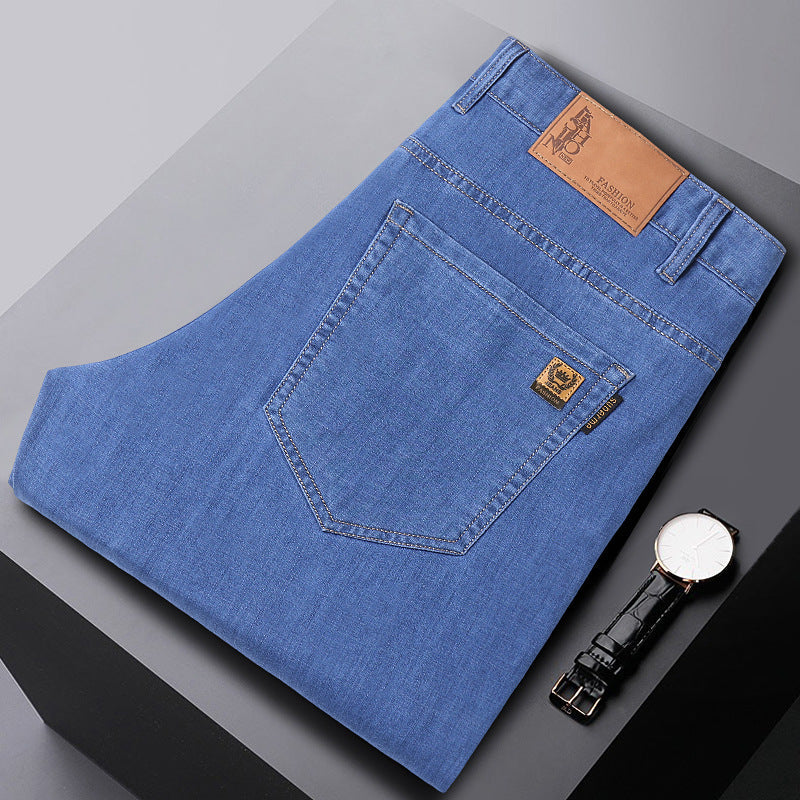 Loose Straight Jeans – Dad Style Casual Business Pants