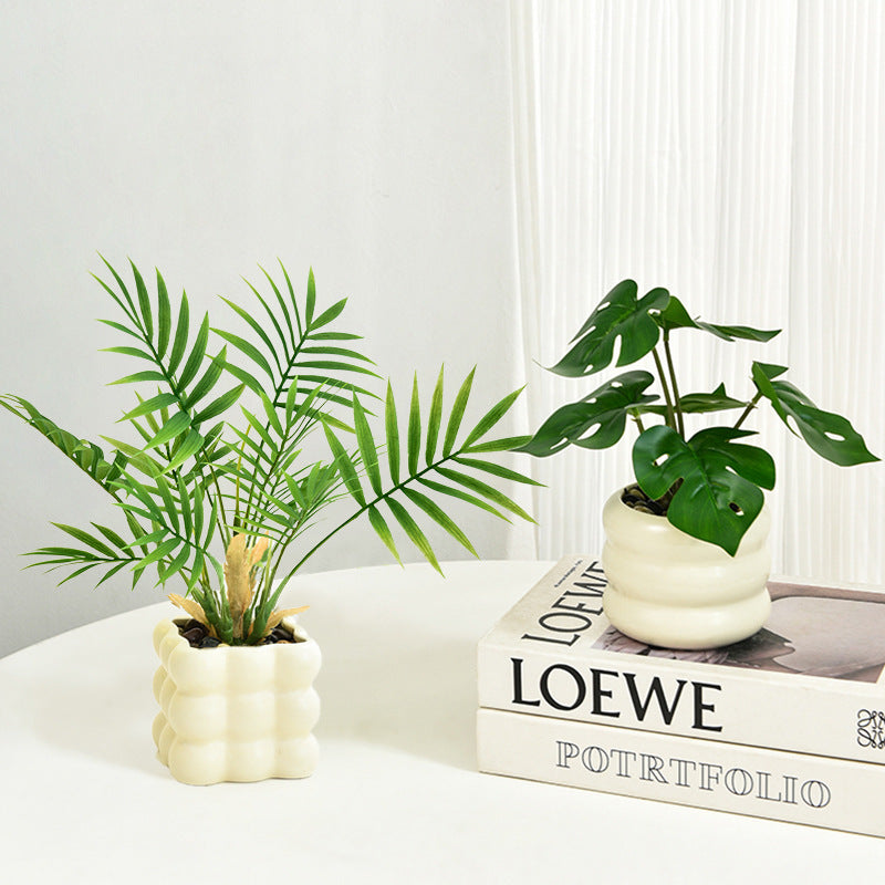 Simulated Small Potted Plant Artificial Bonsai Desktop Decor