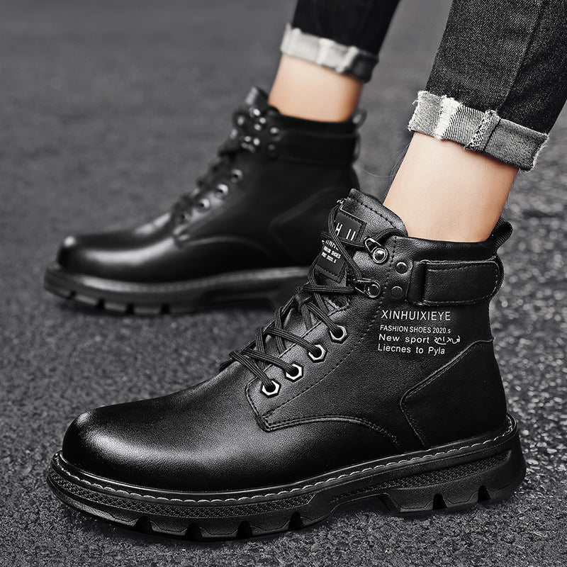 STOCK-Men's Winter Fleece-Lined Martin Boots
