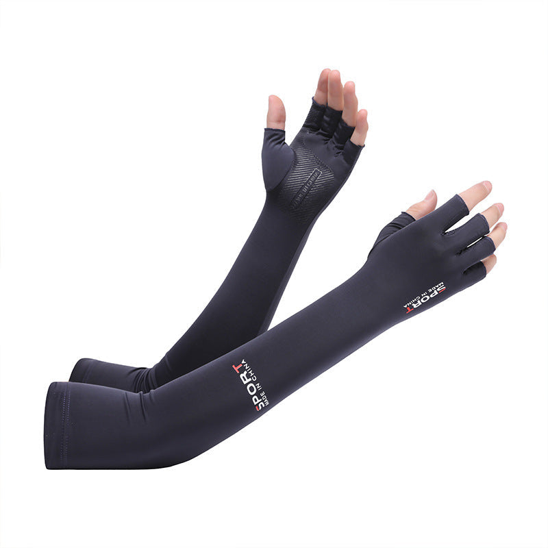UV Protection Ice Sleeve Half-Finger Arm Gloves