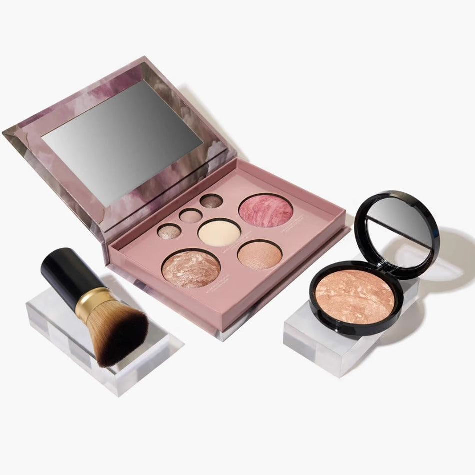 Multifunctional Daily Makeup Palette with Blush & Highlight