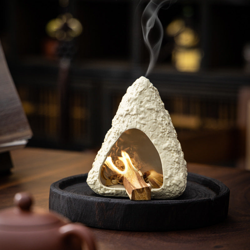 Ceramic Peruvian Sage Incense Burner Desktop Aromatherapy