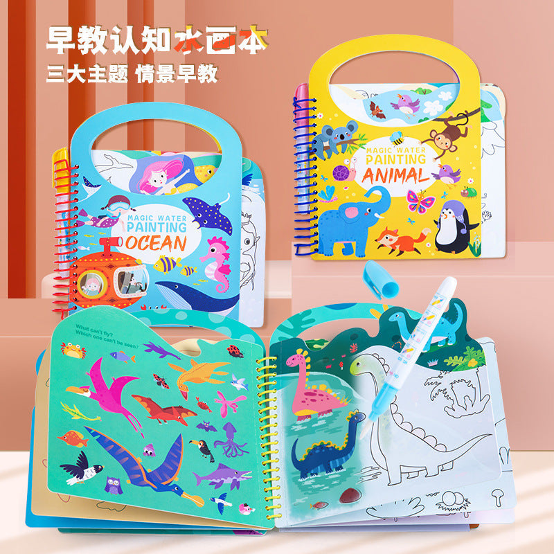 Reusable Water Painting Book – Kids Animal Learning Toy
